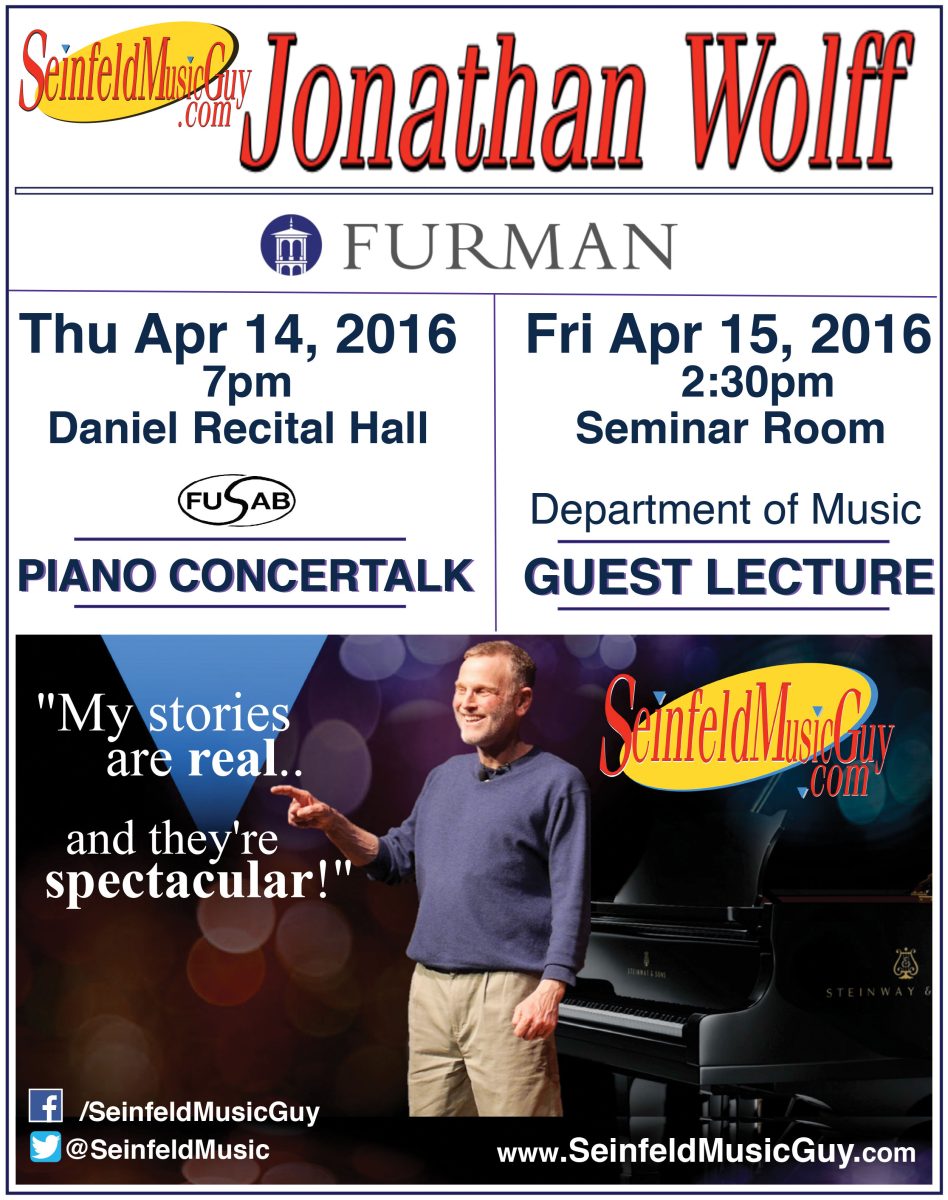 Composer for Television Show “Seinfeld” Performing and Lecturing at Furman