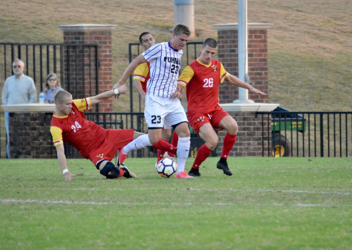 Controversial Handball Stymies Furman’s Late Rally Against UNCG