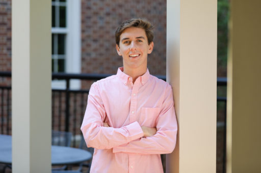 Student Government Association (SGA) President Griffin Mills is the face of The Paladin Promise, the social contract at the center of Furman University’s COVID-19 response.