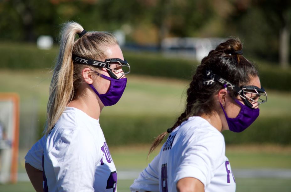 Purple vs White week kicks off with a masked Womens Lacrosse scrimmage.