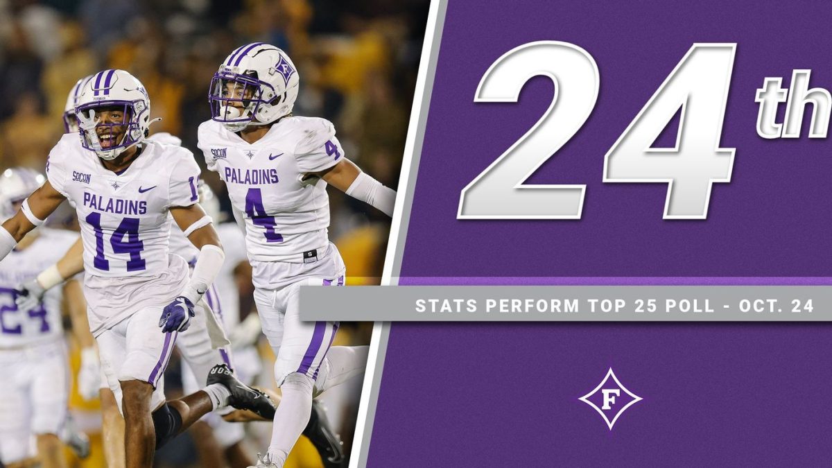Furman in FCS Top 25 Poll for the First Time