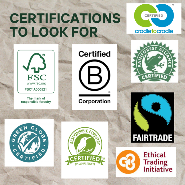 Sustainable certifications that provide companies with accountability.