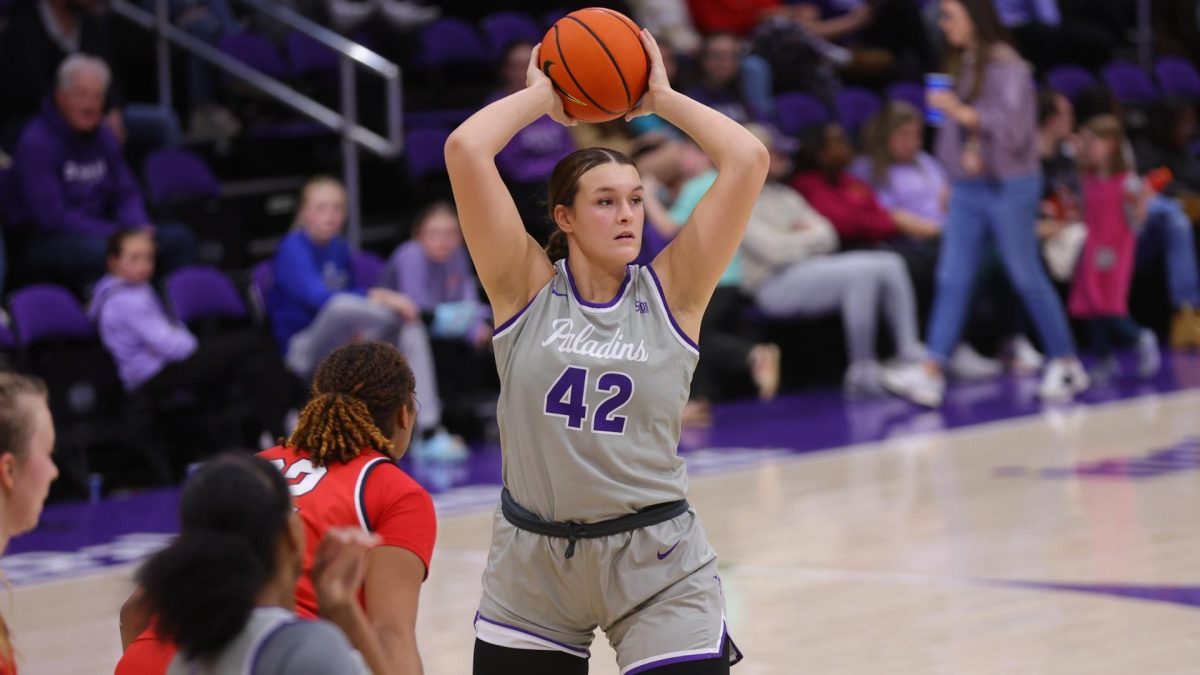 Junior forward Kate Johnson led the Paladins with 16 points in Thursdays contest against the Chattanooga Mocs. 
