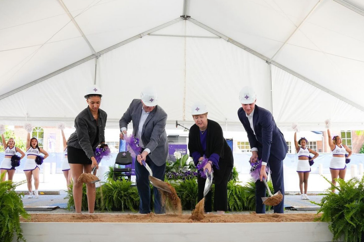 Furman breaks ground on Timmons Arena on April 13.
