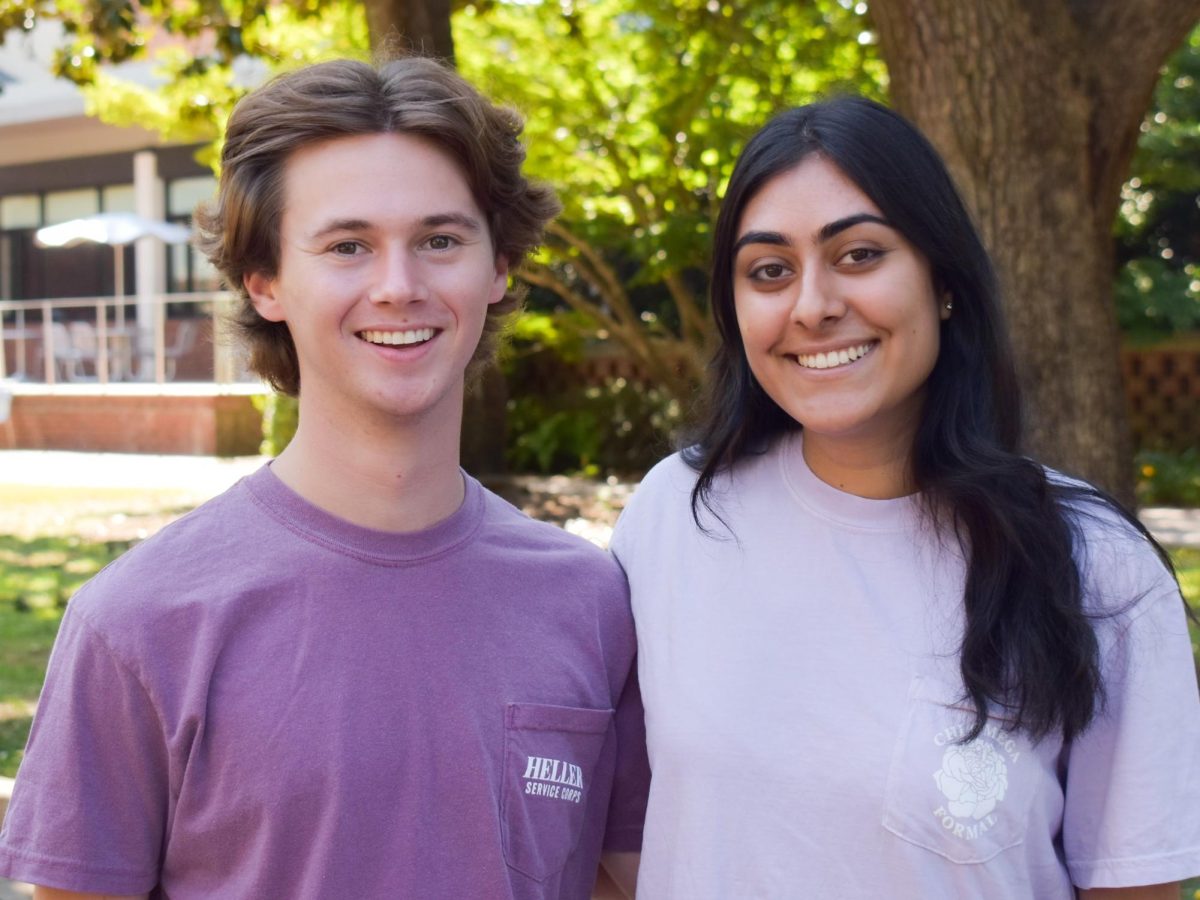 Charlie Swiersz '25 (left) and Neha Bhatnagar '26 (right)