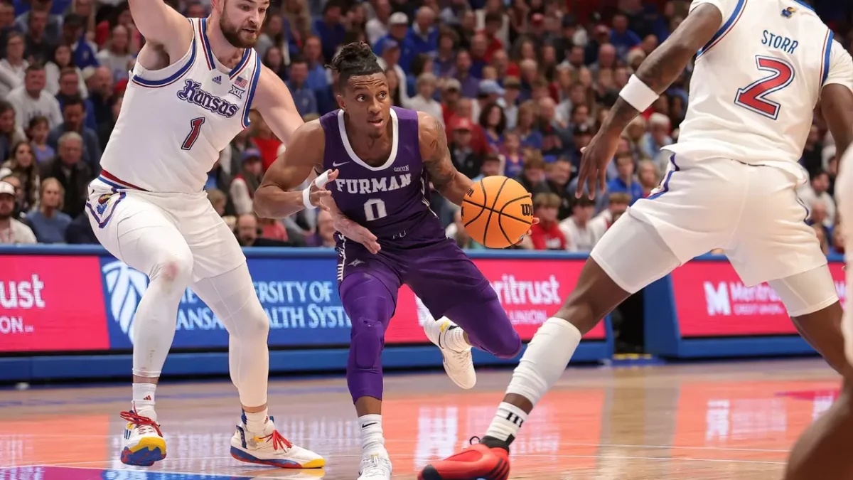 Paladins Receive Votes in AP Poll, Lose to #1 Kansas 86-51