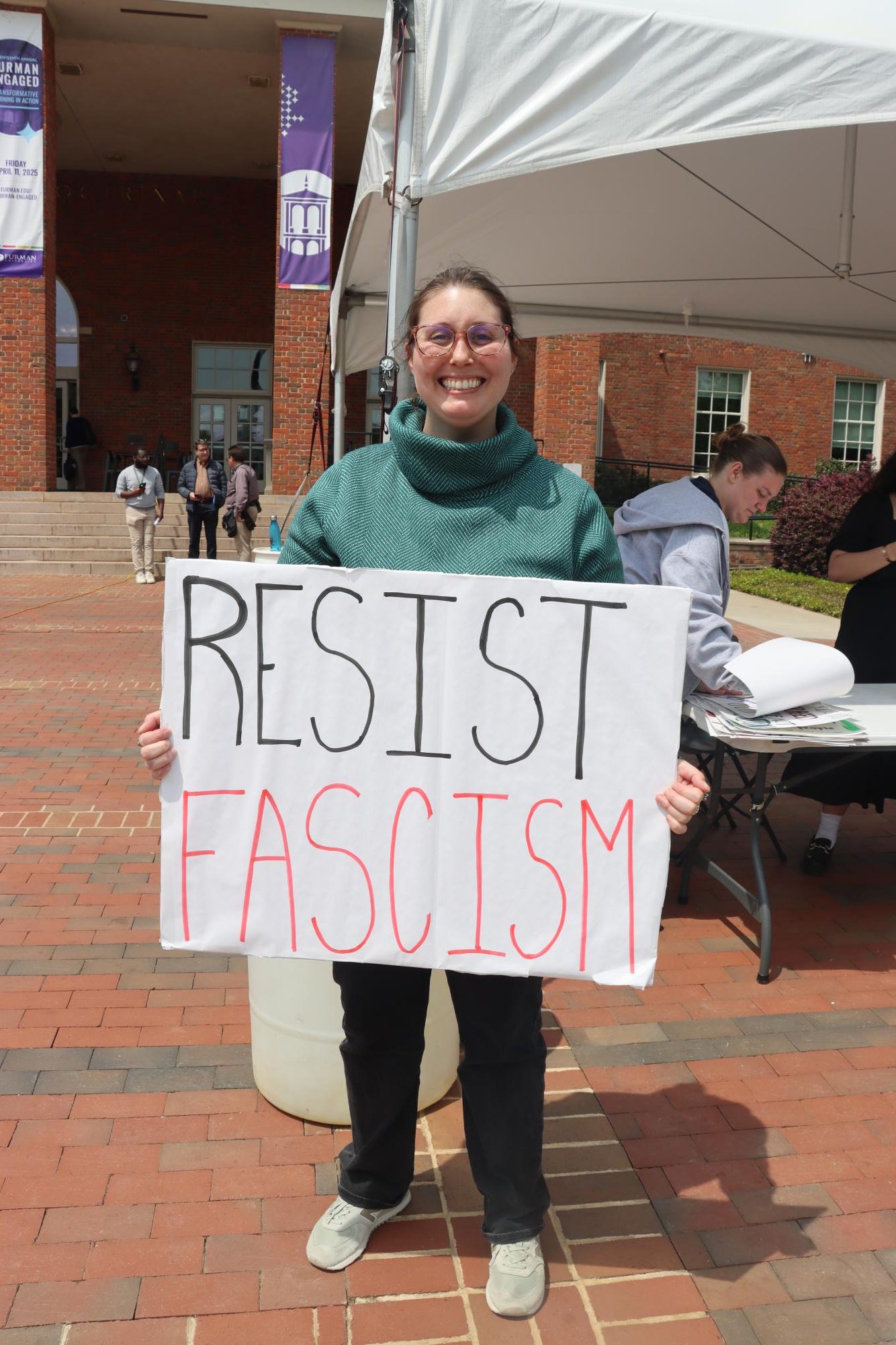 “Furman Stands Up” Rally Draws Crowd of Concerned Students