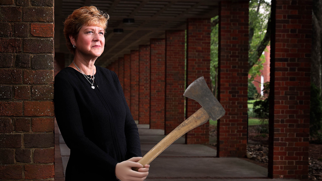 Elizabeth Davis Branded Axes Available Now in the Furman Bookstore